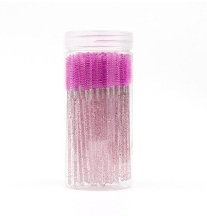 Bottled Crystal-rod Disposable Spiral Colored Mascara Wand